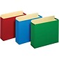 Quill Brand® Reinforced File Pocket, 3 1/2" Expansion, Letter Size, Assorted, 4/Pack (7FC1524E4ASST)