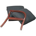 Office Star™ Pro-Line II Reception Room Furniture in Cherry Finish; Single Add-on Chair, Charcoal