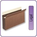 Quill Brand® Heavy-Duty Reinforced Expanding File Pockets, 3-1/2 Expansion, Legal Size, 25/Box (7C1526)