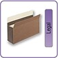 Quill Brand® Heavy Duty Reinforced File Pocket, 5 1/4" Expansion, Legal Size, Brown, 10/Box (7C1536)