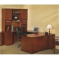 Safco Sorrento Collection in Bourbon Cherry; Executive Left U Desk