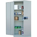 Sandusky® Steel Storage Cabinet; Non-Assembled, 78Hx36Wx24D, Grey