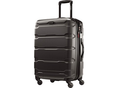 Samsonite Omni PC Polycarbonate 4-Wheel Spinner Luggage, Black (68309-1041)