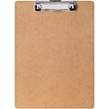 Quill Brand® Hardboard Clipboard, Letter Size, Tan (22094-QCC)