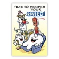 Smile Team™ Dental Standard 4x6 Postcards; Pamper Smile Postcard