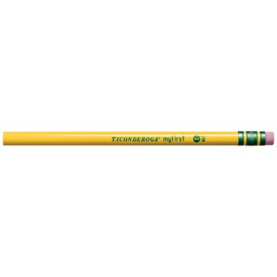 Ticonderoga Beginners Wooden Pencil, 2.2mm, #2 Soft Lead, Dozen (X13308)