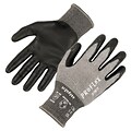 Ergodyne ProFlex 7072 Nitrile Coated Cut-Resistant Gloves, ANSI A7, Gray, Large, 1 Pair (10314)