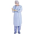 Medline Thumbs Up Fluid-Proof Isolation Gowns; XL, Blue