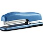 Quill Brand® Contemporary Desktop Stapler, 20 Sheet Capacity, Metallic Blue (79606Q)