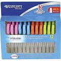 Westcott® Teacher Pack of 5 Soft-Handle, Blunt, Scissors with Microban® Protection