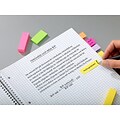 Post-it Page Marker, Assorted Colors, .5 in. x 1.7 in., 100 Sheets/Pad, 5 Pads/Pack (6705AU)