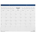 2024 Staples 22 x 17 Desk Pad Calendar, Navy (ST59700-24)