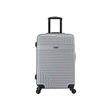 InUSA Resilience Polycarbonate/ABS Medium Suitcase, Silver (IURES00L-SIL)