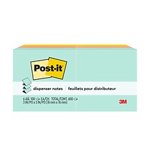 Post-it Pop-up Notes, 3 x 3, Beachside Café Collection, 100 Sheet/Pad, 6 Pads/Pack (R330-AP)
