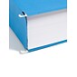 Smead Hanging File Folders, 1/5-Cut Adjustable Tab, Letter Size, 3" Expansion, Sky Blue, 25/Box (64270)