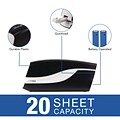 Swingline Breeze Stapler, 20 Sheet Capacity, Black/White (42131)