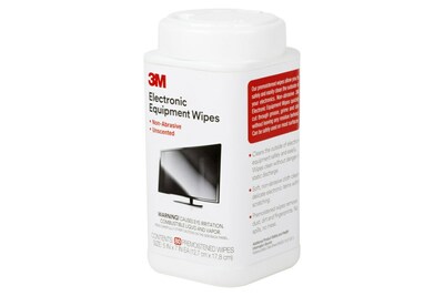 3M Electronic Equipment Cleaning Wipes, Unscented, Non-abrasive, Safe For Most Surfaces, 80 Wipes (CL610)