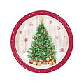 Creative Converting Vintage Christmas Paper Plate, Multicolor, 24/Pack (DTC366961DPLT)