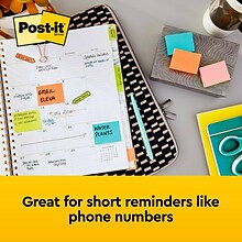 Post-it Notes, 1 3/8 x 1 7/8, Poptimistic Collection, 100 Sheet/Pad, 12 Pads/Pack (653AN)