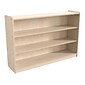 Flash Furniture Bright Beginnings 3-Section Open Storage Unit, 31.5"H x 47.25"W x 12"D, Brown (MK-ME088029-GG)