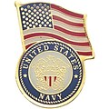 Patriotic Services Lapel Pins; U.S. Navy