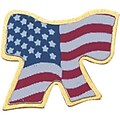 Patriotic Services Lapel Pins; Flag Ribbon