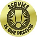 Recognition Lapel Pins; Service is Our Passion