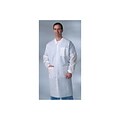 Medline Heavyweight Disposable Lab Coats; Medium, White, 30/CT (NONSW100M)