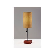 Adesso Trudy Incandescent/LED Table Lamp, Walnut/Mustard Yellow (1568-28)