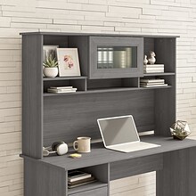 Bush Furniture Cabot 60W Desk Hutch, Modern Gray (WC31331)