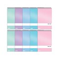 Better Office Steno Pads, 6 x 9, Gregg-Ruled, Assorted Colors, 80 Sheets/Pad, 10 Pads/Pack (25810-