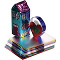 Hygloss Craft Papers; Metallic, 5-Color Assorted