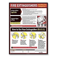 ComplyRight™ Lifesaving Posters; Fire Extinguisher Safety, English Version