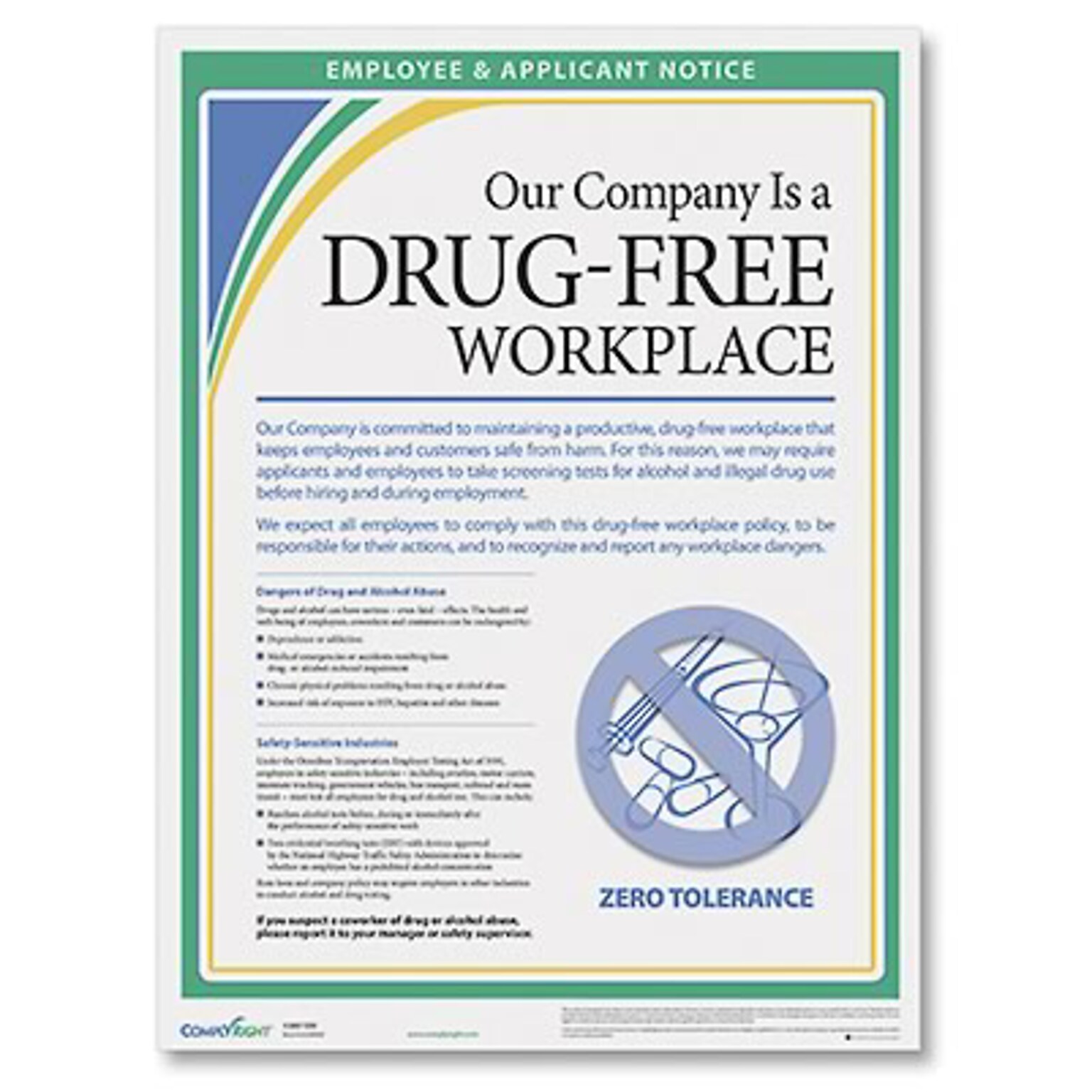 ComplyRight™ Drug Free Workplace Poster