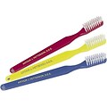 Custom Printed OraLine® Adult Toothbrushes; 41 Tufts, Rainbow