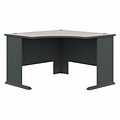 Bush Business Furniture Cubix 48W Corner Desk, Slate/White Spectrum (WC8427A)