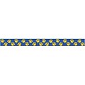 Teacher Created Resources 3 x 35 Blue with Gold Paw Prints Border Trim, 12 Pack (TCR4643)