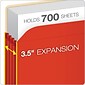 Pendaflex 10% Recycled Reinforced File Pocket, 3 1/2" Expansion, Letter Size, Red (1524ERED)