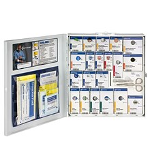 First Aid Only SmartCompliance Office Cabinet, ANSI Class A/ANSI 2021, 50 People, 202 Pieces, White,
