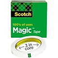 Scotch® Magic™ Invisible Tape Refill, 3/4 x 72 yds. (810)