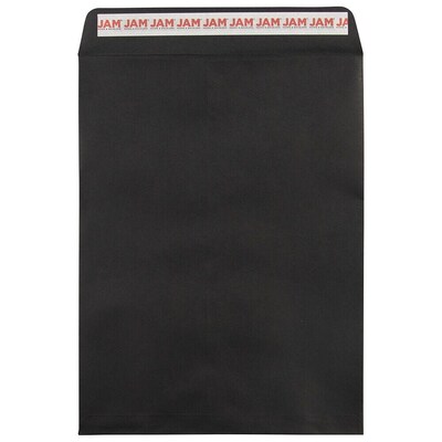 JAM Paper Self Seal Catalog Envelope, 9 x 12, Black, 100/Pack (260147509D)