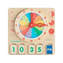 Flash Furniture Bright Beginnings Telling Time Learning Board (MK-MK11145-GG)