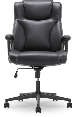 Serta Bonded Leather Executive Chair, Black (CHR200097)