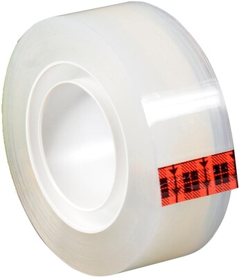 Scotch Transparent Tape Refill, 3/4" x 27.77 yds., 1" Core, Clear, 24 Rolls/Pack (600K24)