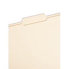 Smead File Folder, Reinforced 1/3-Cut Tab Center Position, Letter Size, Manila, 100/Box (10336)