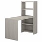Bush Business Furniture Echo 56"W Bookcase Desk, Gray Sand (KI60207-03)
