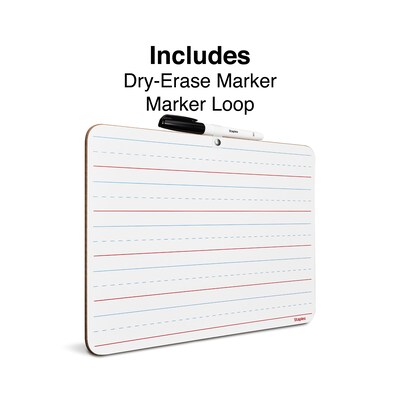 Staples Dry-Erase Learning Board, 8.9" x 11.8" (44951)