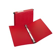 Avery Flexible 1 3-Ring Hanging Binder, Round Ring, Red (14803)