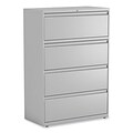Alera® 4-Drawer 36W Lateral File Cabinet; Light Gray, Letter/Legal (ALELA543654LG)
