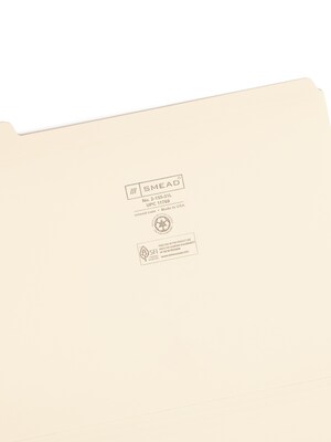 Smead Indexed File Folder Set, Daily (1-31) Folders, Reinforced 1/5-Cut Tab, Letter Size, Manila, 31 per Set (11769)